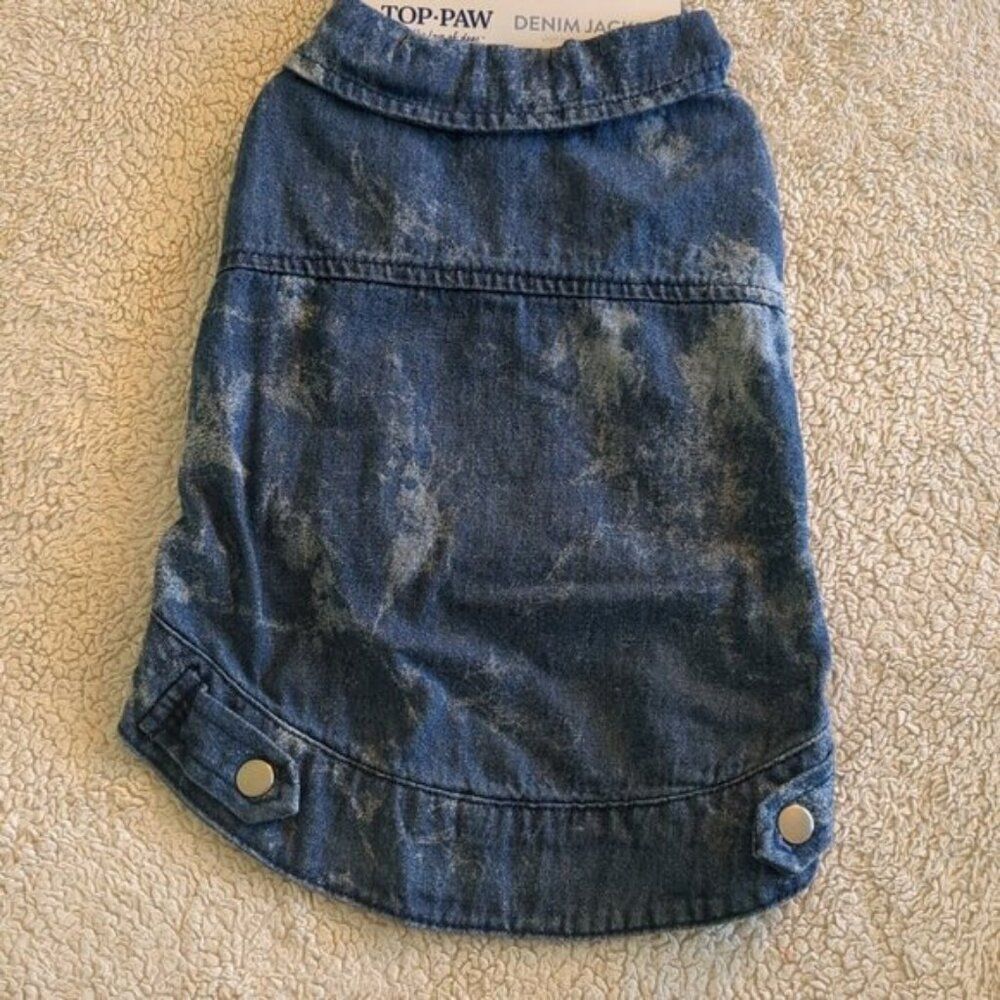 Top Paw Denim Tie-dye Jacket Small NWT S